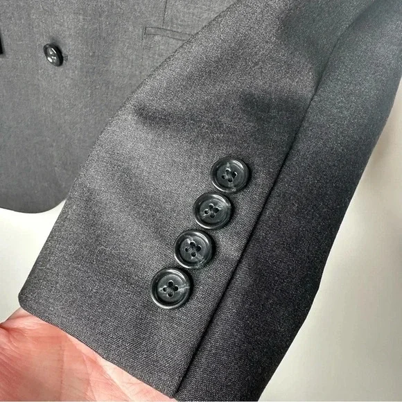 J. Crew Grey Ludlow Italian Super 120’s Wool Two Button Blazer Sport Coat 36R